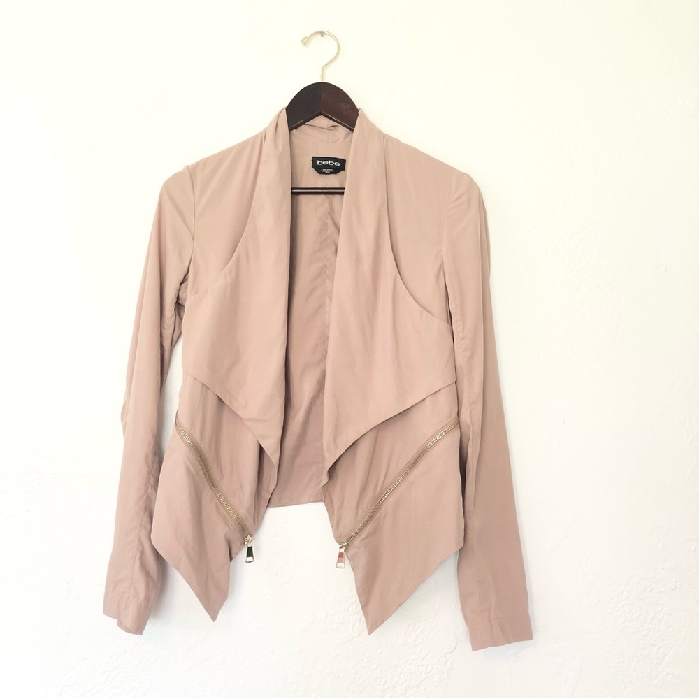 BeBe Drape Front Blazer Jacket